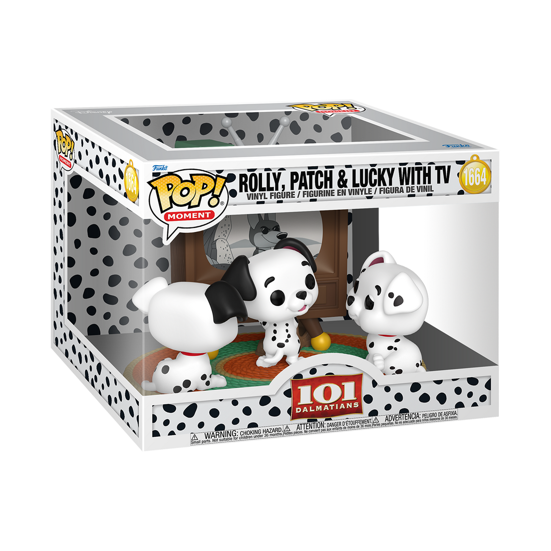 Funko Pop! Moment 101 Dalmatians (1961) - Puppies with TV, image 2