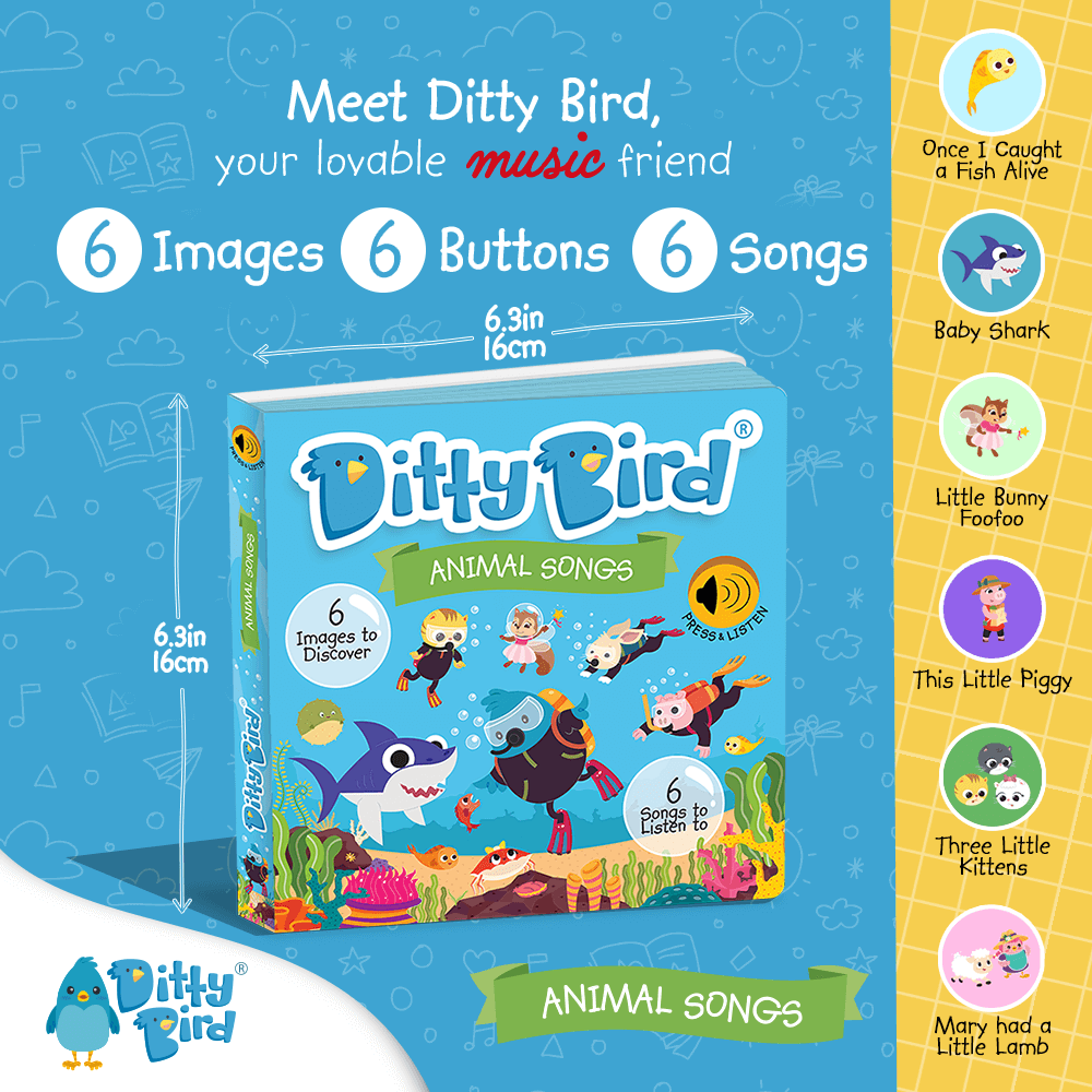 Ditty Bird Animal Songs Interactive Sound Book, image 3
