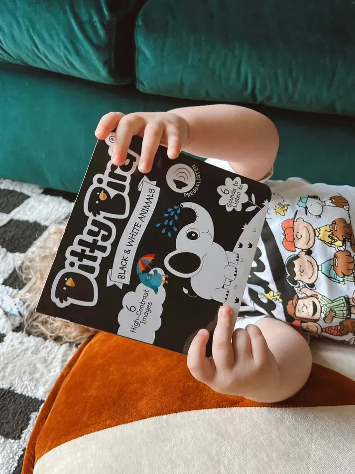 Ditty Bird Black & White Interactive Sound Book
