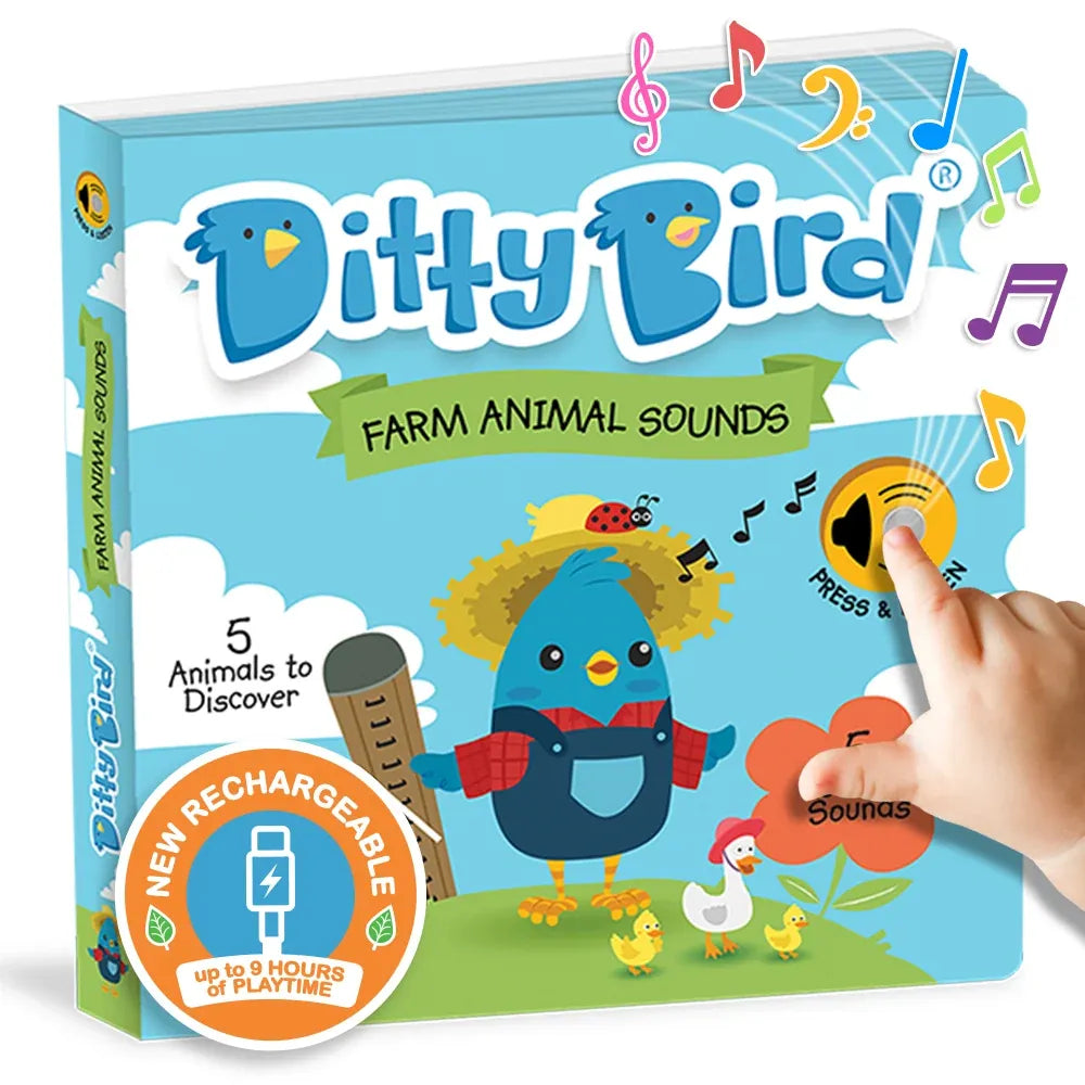 Ditty Bird Farm Animals Interactive Sound Book