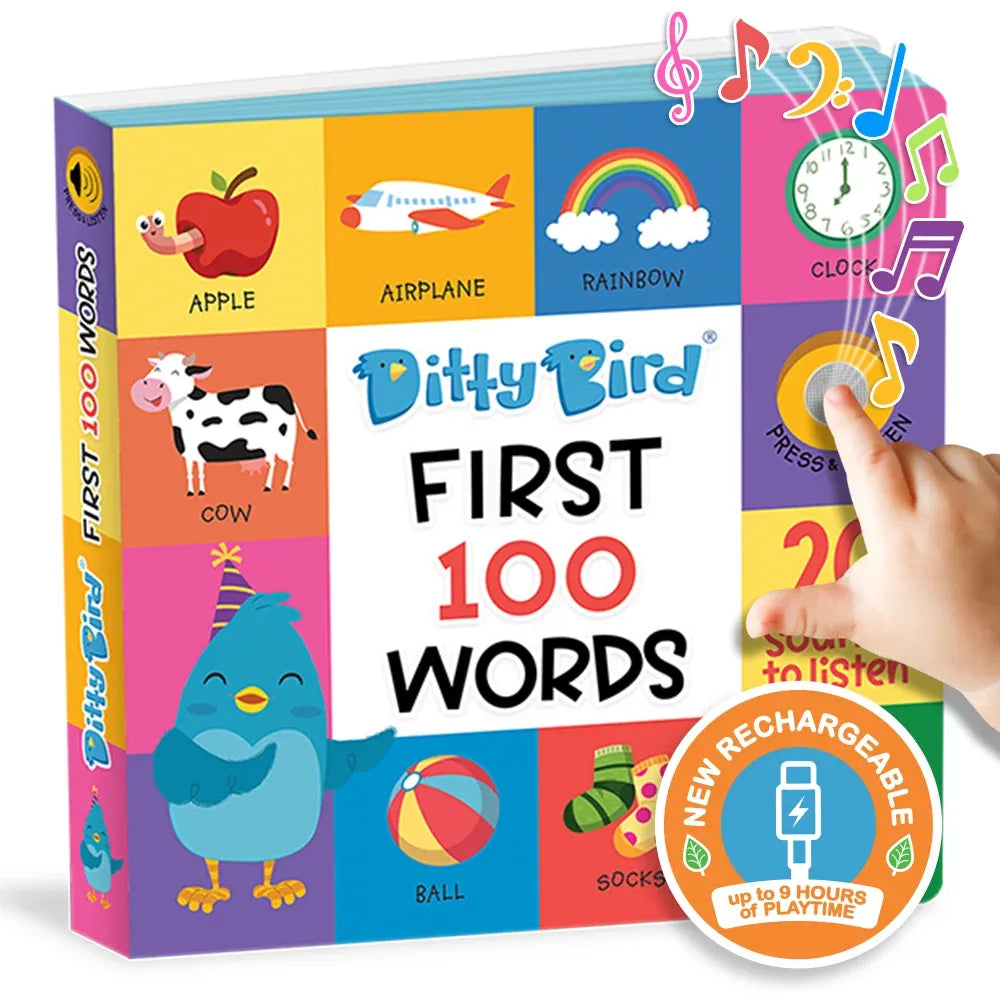 Ditty Bird First 100 Words Interactive Sound Book