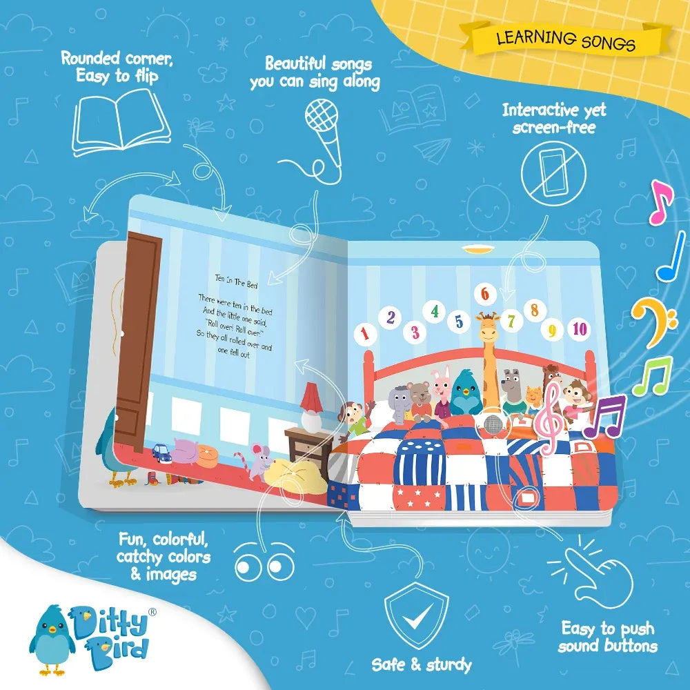 Ditty Bird Learning Songs Interactive Sound Book, image 6