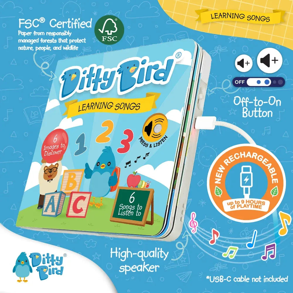 Ditty Bird Learning Songs Interactive Sound Book, image 4