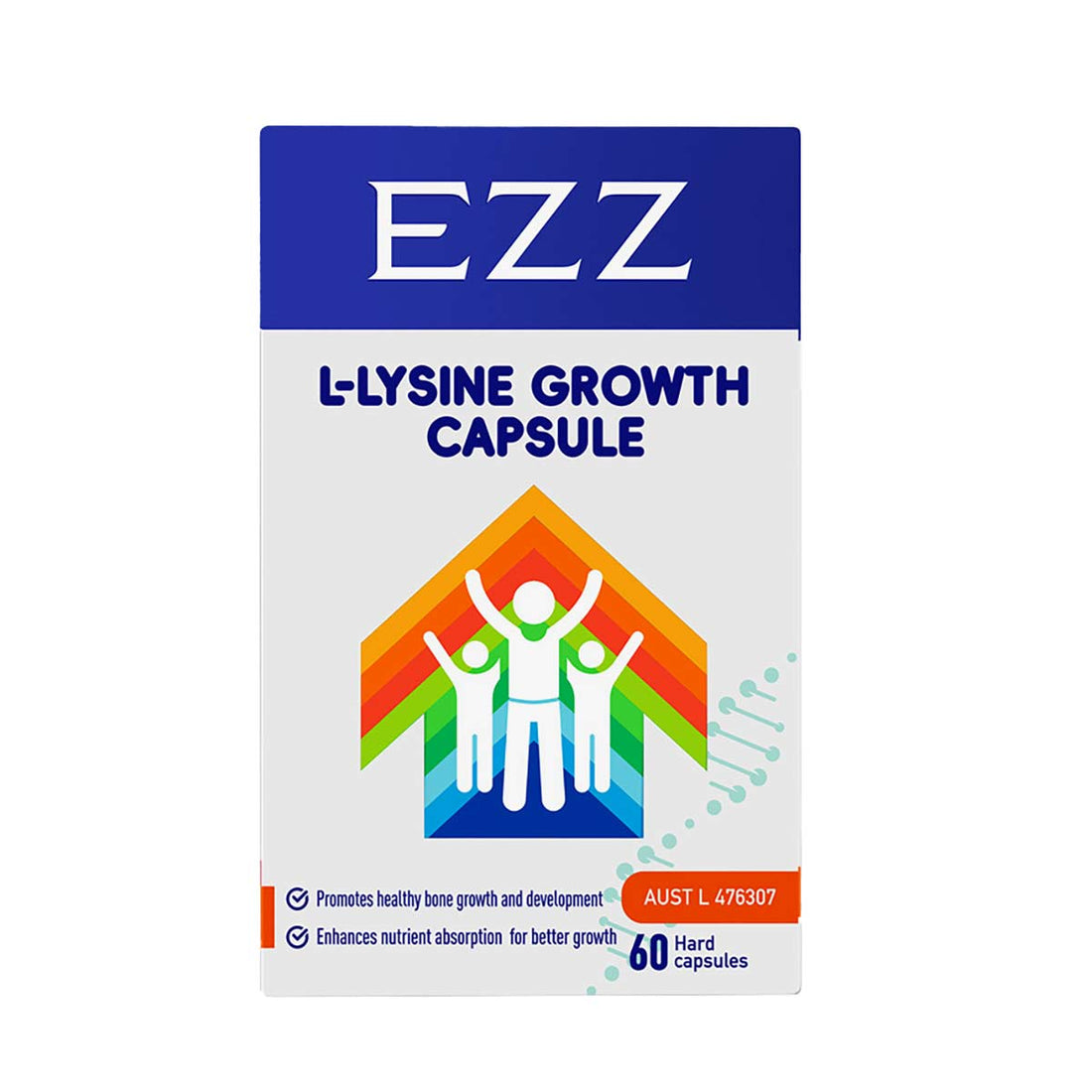EZZ L-Lysine Growth 3rd Generation 60 Capsule, image 4