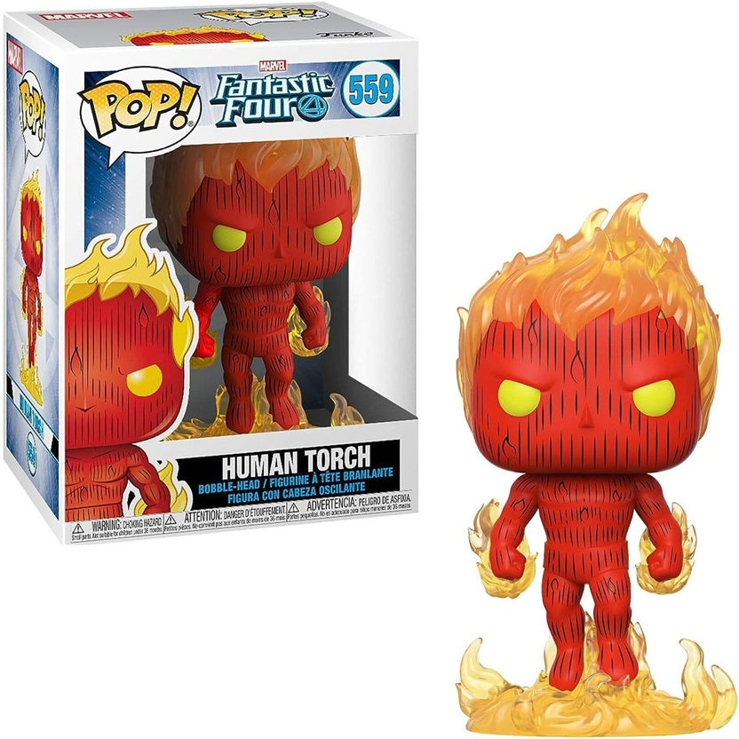 Funko Pop! Fantastic Four - Human Torch Vinyl Figure, image 2