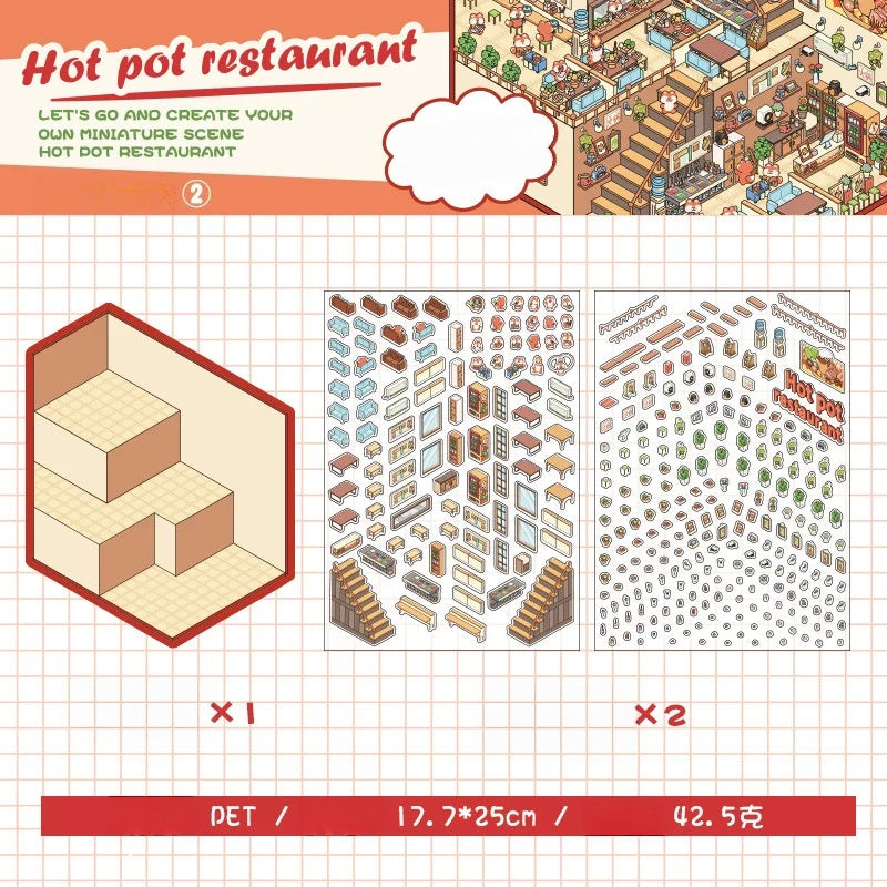 Fantasy World Series 2 Miniature Scenery PET Sticker Set, image 3