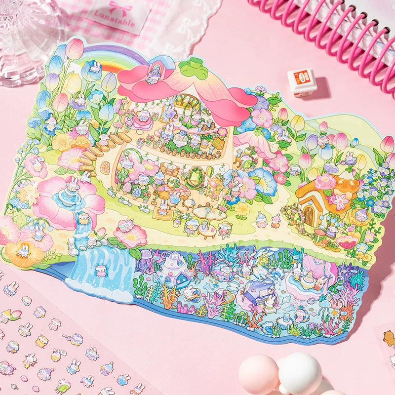 Fantasy World Series 4 Miniature Scenery PET Sticker Set, image 4