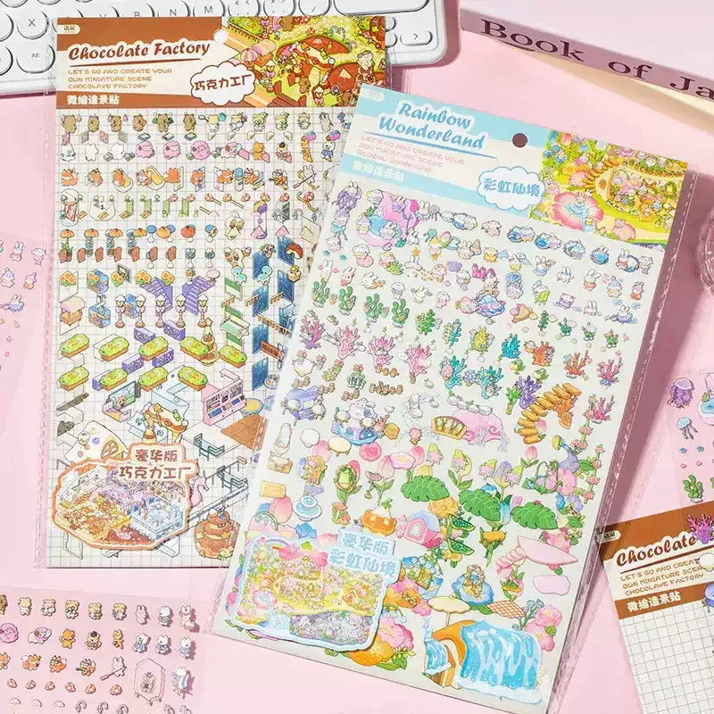 Fantasy World Series 4 Miniature Scenery PET Sticker Set, image 5