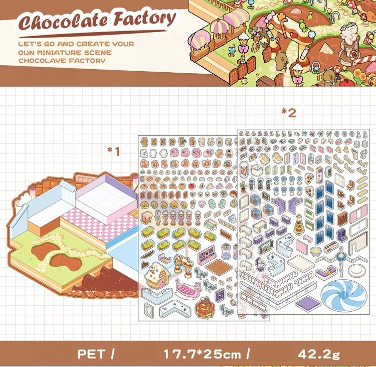 Fantasy World Series 4 Miniature Scenery PET Sticker Set, image 3