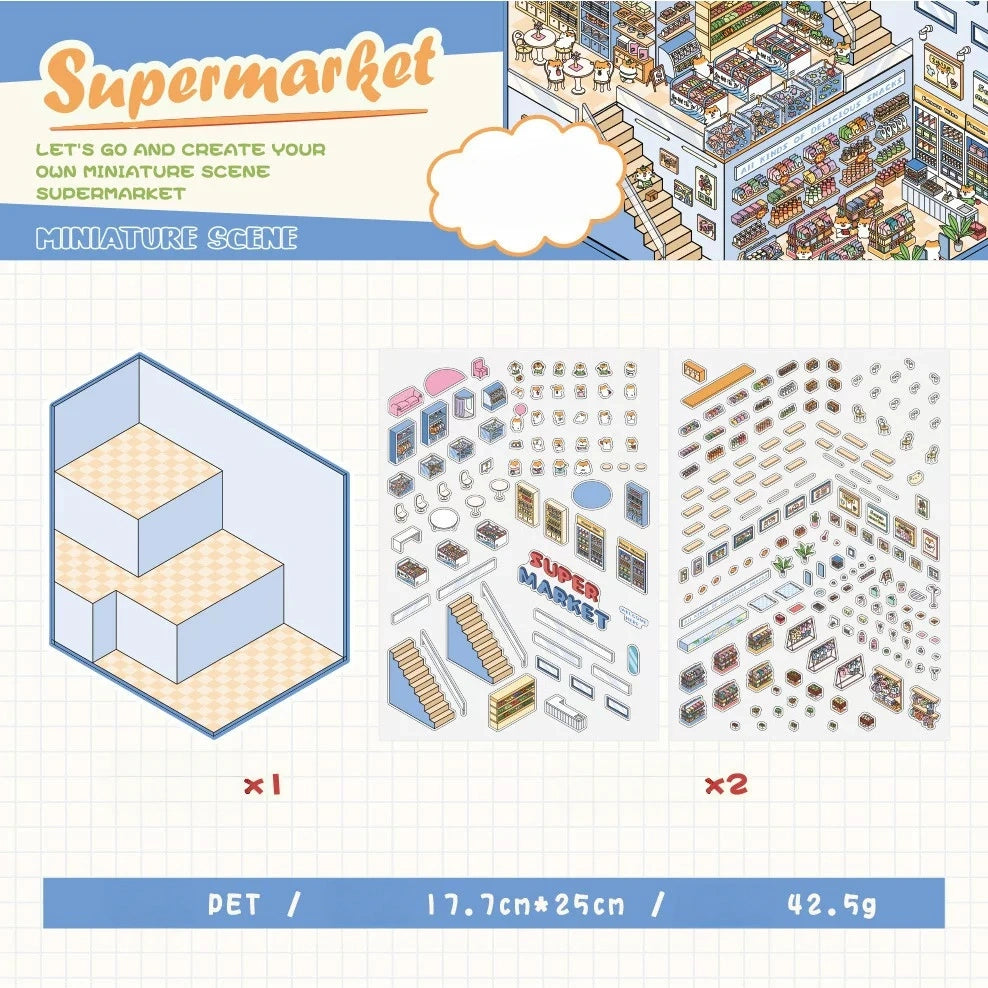 Fantasy World Series 1 Miniature Scenery PET Sticker Set, image 3