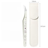 Fine Curved Tip Precision Craft Tweezers with Protective Case