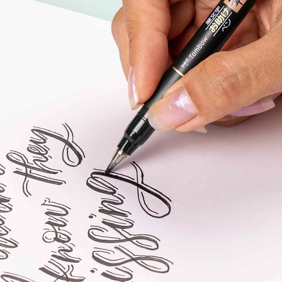 Tombow Fudenosuke Pigment Ink Brush Pen, image 8