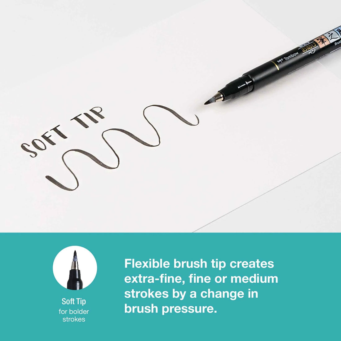 Tombow Fudenosuke Pigment Ink Brush Pen, image 12