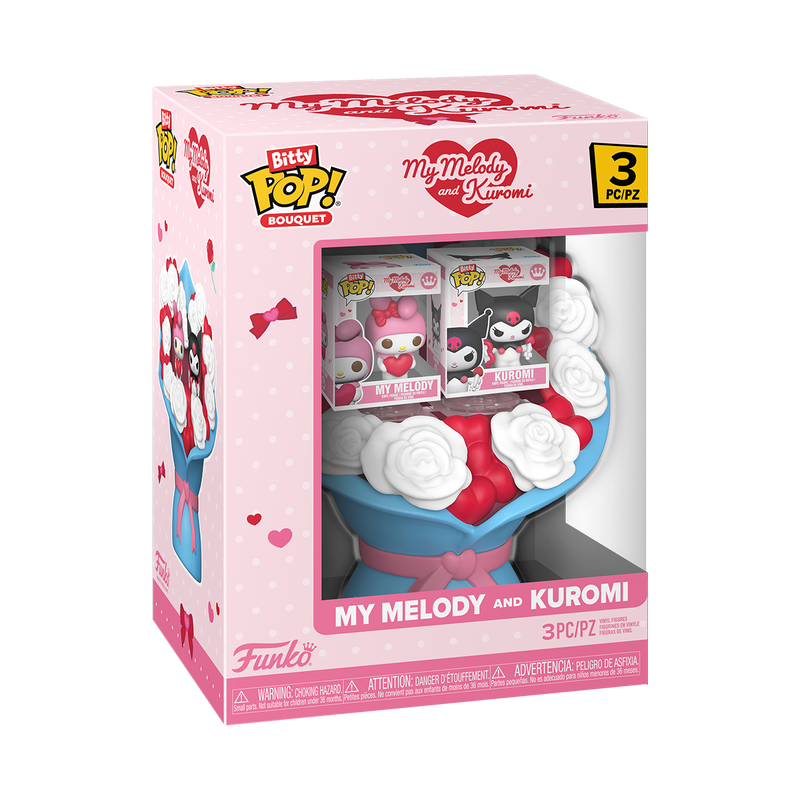 Funko Bitty Pop! My Melody & Kuromi - Valentines Bouquet
