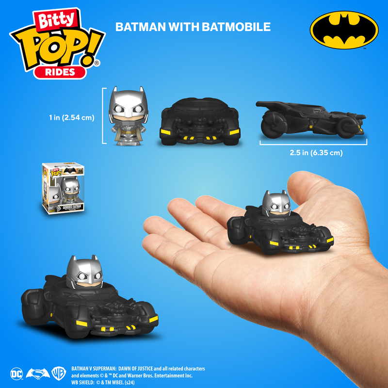 Funko Bitty Pop! Ride Batman with Batmobile, image 3