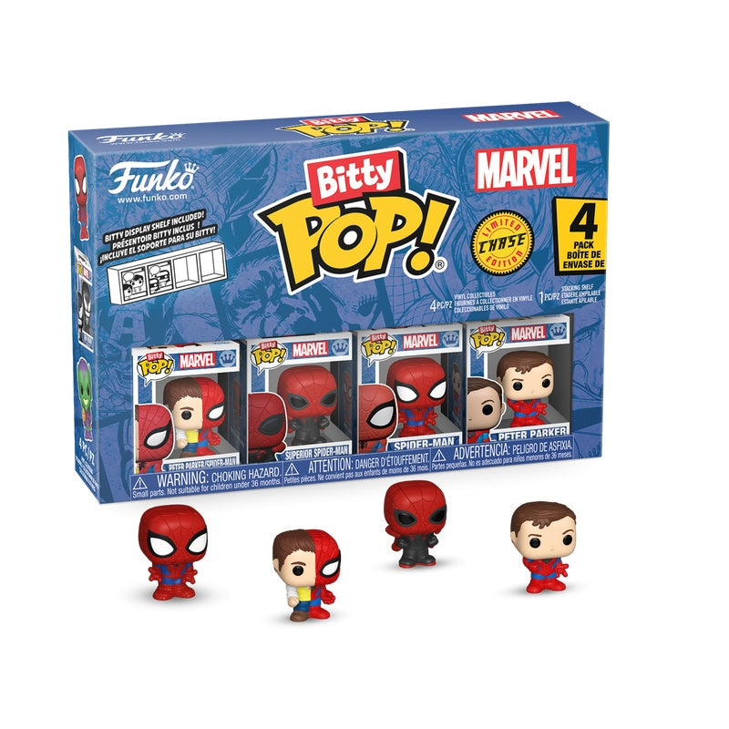 Funko Bitty Pop! Spider-Man - Peter Parker Split 4PK Vinyl Figure