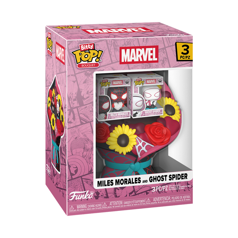 Funko Bitty Pop! Spiderman - Valentines Bouquet, image 2