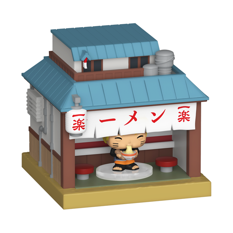 Funko Bitty Pop! Town Naruto - Ichiraku Ramen miniature display set with Naruto figure and ramen shop.