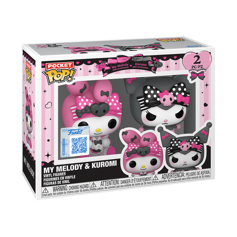 Funko Pocket Pop! My Melody & Kuromi(20th Anniversary) 2-Pack, image 2
