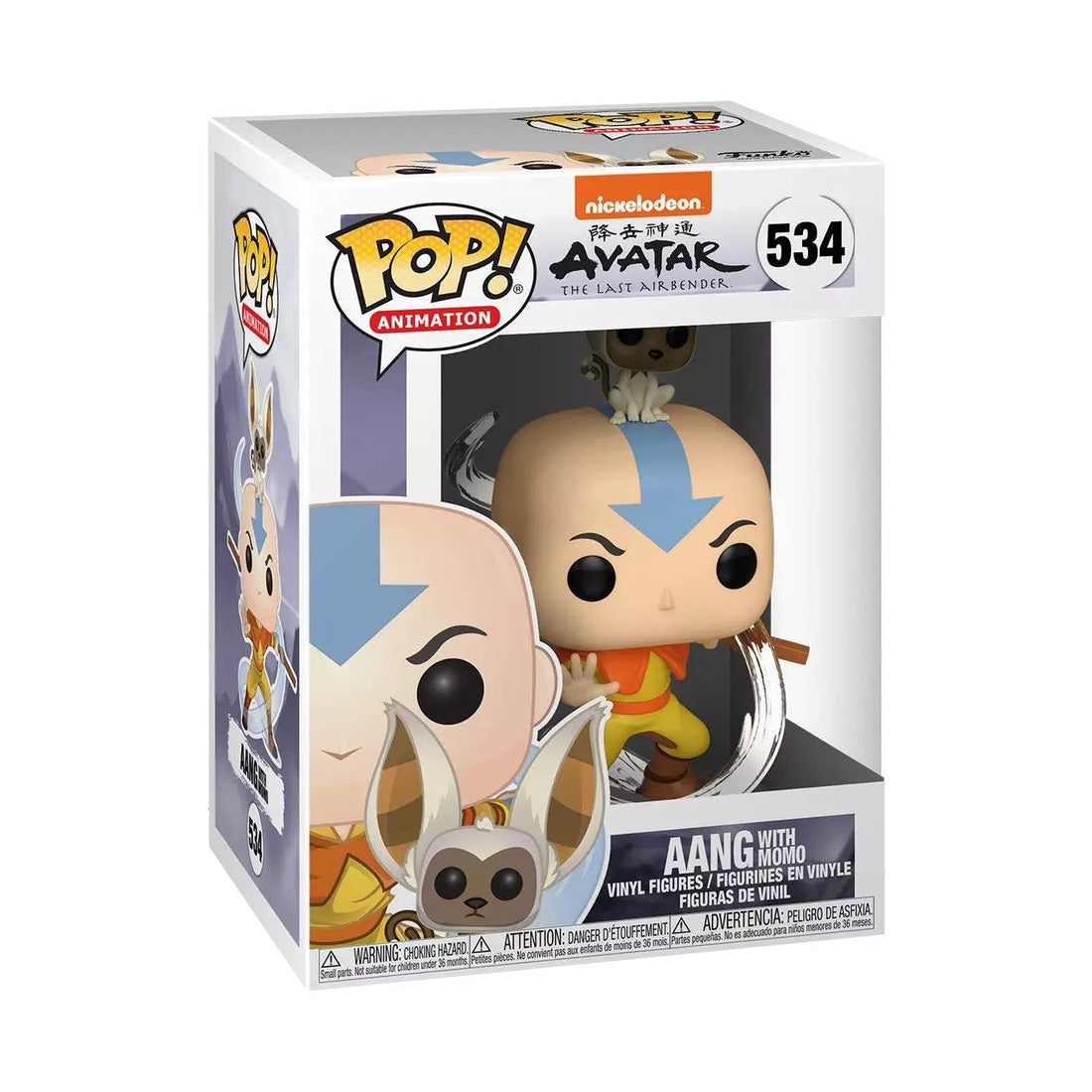 Funko Pop! Avatar The Last Airbender - Aang with Momo Vinyl Figure, image 2