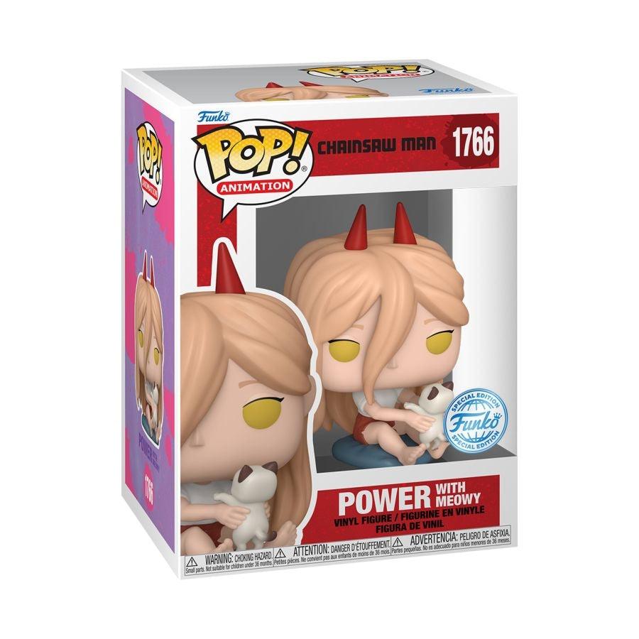 Funko Pop! Animation Chainsaw Man - Power with Meowy US Exclusive Vinyl Figure, image 2