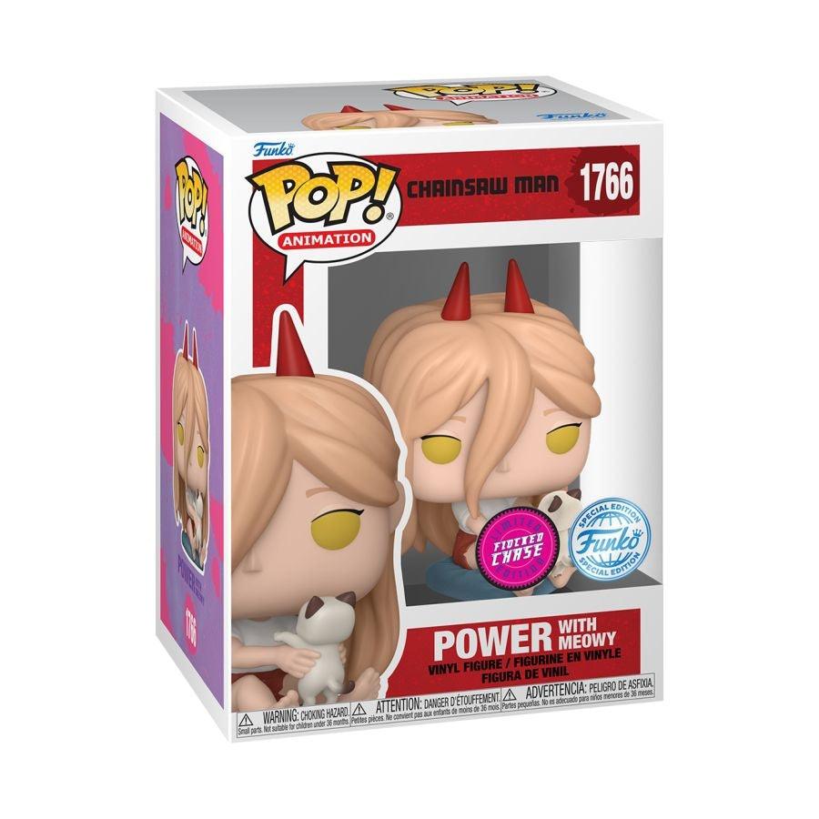 Funko Pop! Animation Chainsaw Man - Power with Meowy US Exclusive Vinyl Figure, image 4