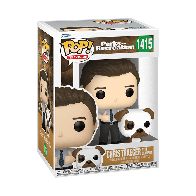 Funko Pop! & Buddy Parks & Rec 15th - Chris with Champion Vinyl Figure, image 2
