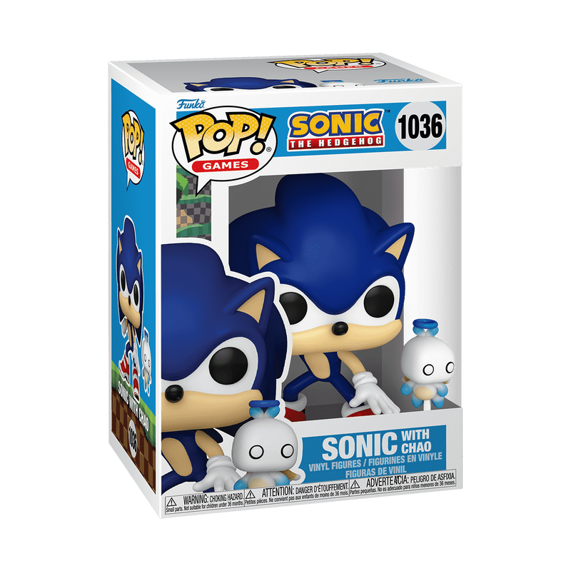 Funko Pop! & Buddy Sonic - Sonic with Hero Chao Vinyl Figure, image 2