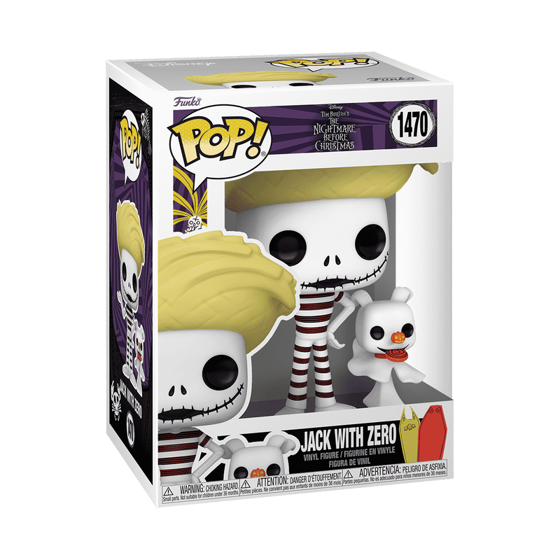 Funko Pop! & Buddy The Nightmare Before Christmas - Jack with Zero Halloweentown Beach Vinyl Figure, image 2