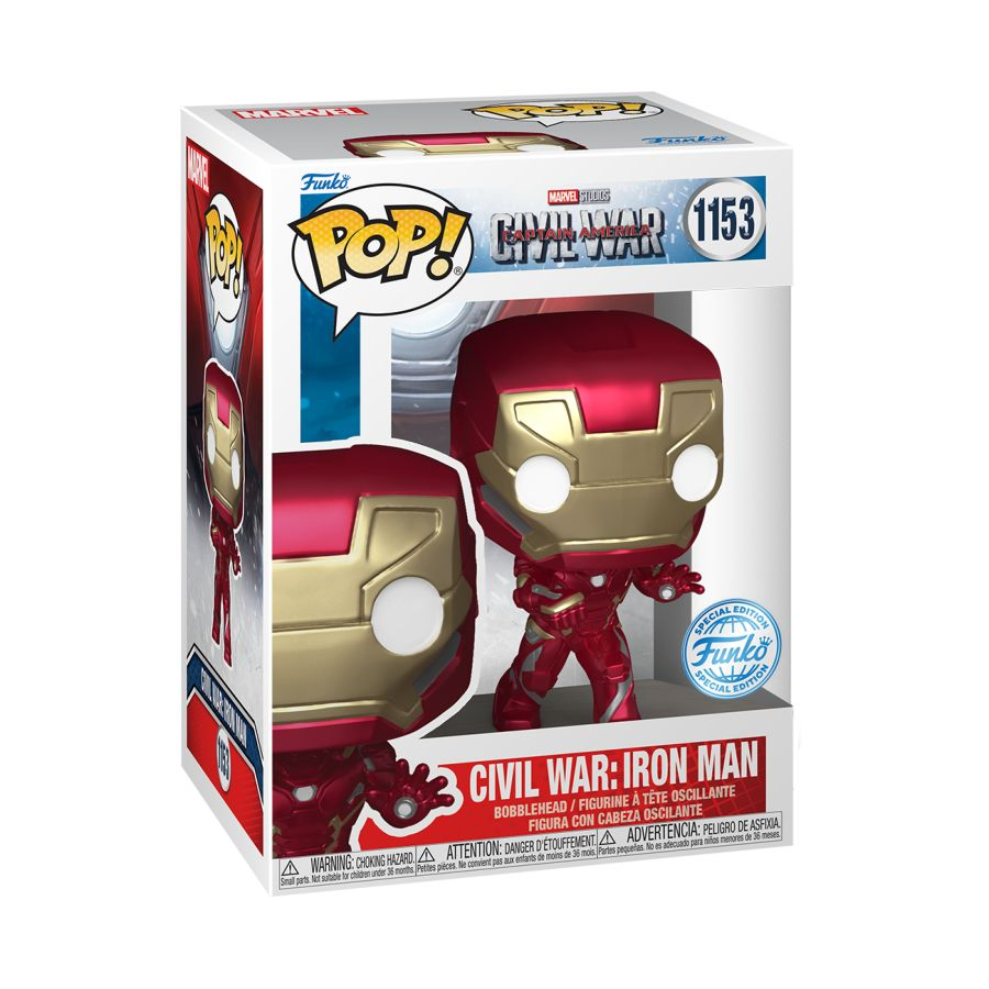 Funko Pop! Captain America 3 - Iron Man Build-A-Scene Vinyl Figure