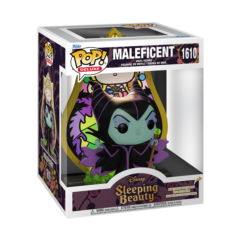 Funko Pop! Deluxe Disney: Villains - Maleficent Stained Glass Vinyl Figure