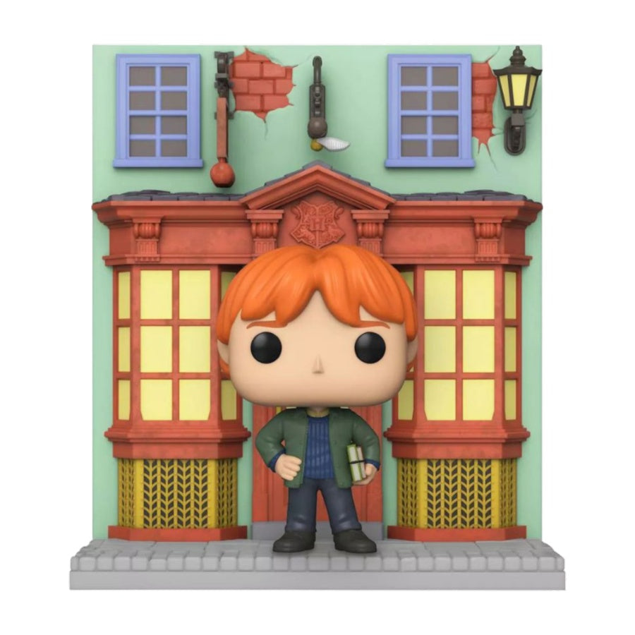 Funko Pop! Deluxe Harry Potter - QQS with Ron Diagon Alley Vinyl Figure
