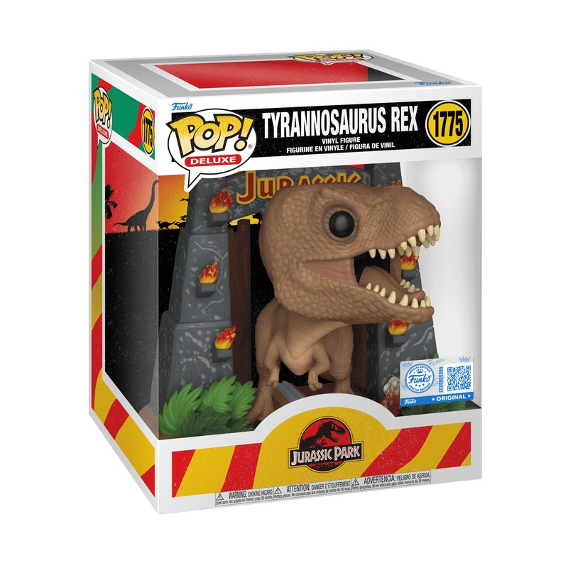 Funko Pop! Deluxe Jurassic Park - T-Rex with Gates Vinyl Figure, image 2
