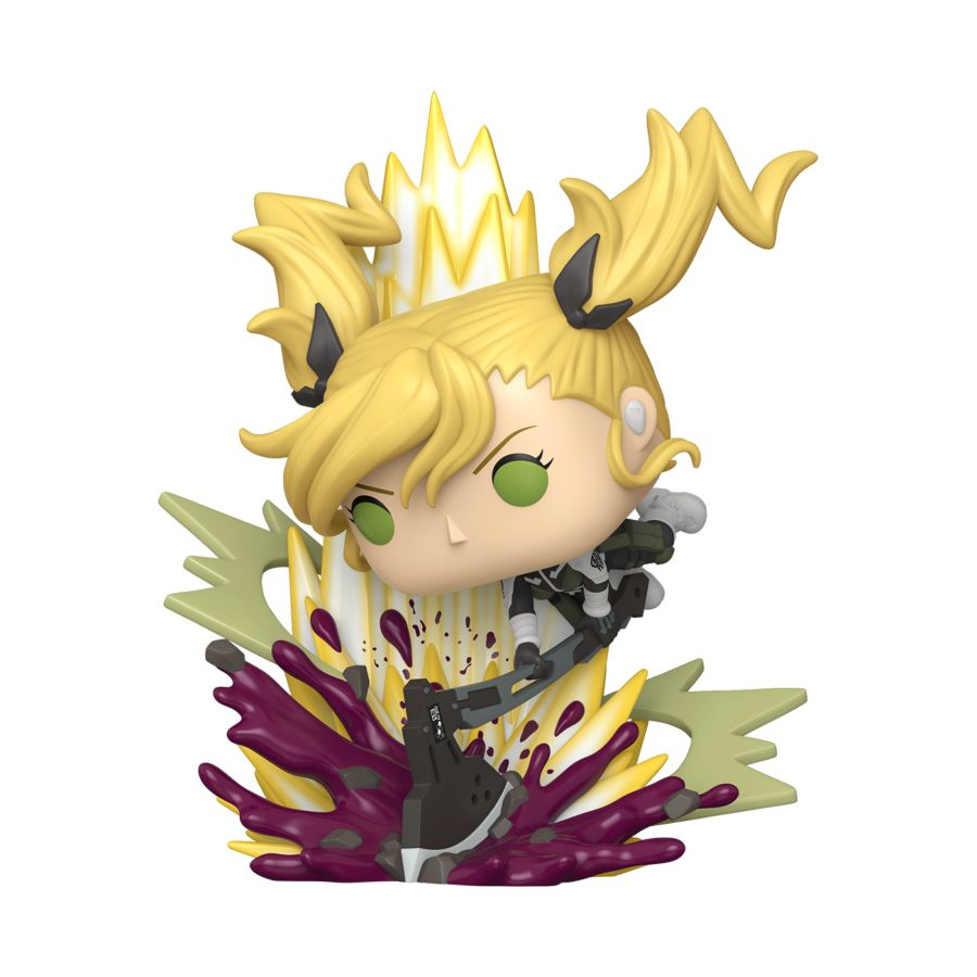 Funko Pop! Deluxe Kaiju No.8 - Kikoru (Axe Slam) Vinyl Figure in action-packed pose with dynamic effects.