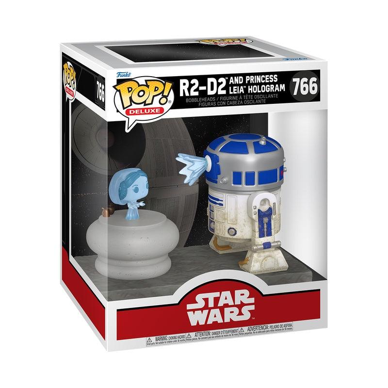 Funko Pop! Deluxe Star Wars - R2-D2 With Leia Hologram Vinyl Figure，Vinyl Figure，OCARE NZ