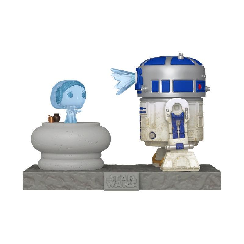 Funko Pop! Deluxe Star Wars - R2-D2 With Leia Hologram Vinyl Figure，Vinyl Figure，OCARE NZ