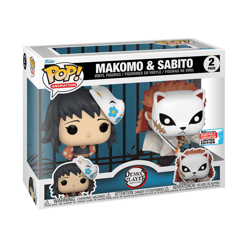Funko Pop! Demon Slayer - Sabito & Makomo 2-Pack Vinyl Figure