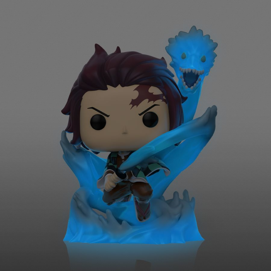 Funko Pop! Demon Slayer - Tanjiro with Dragon Glow Translucent Vinyl Figure, image 3