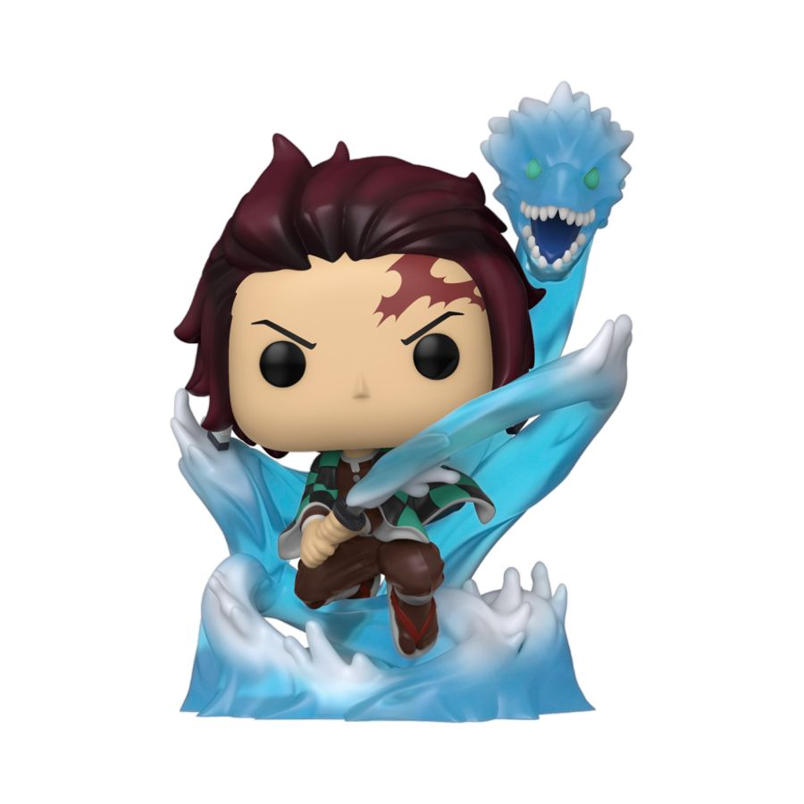 Funko Pop! Demon Slayer - Tanjiro with Dragon Glow Translucent Vinyl Figure