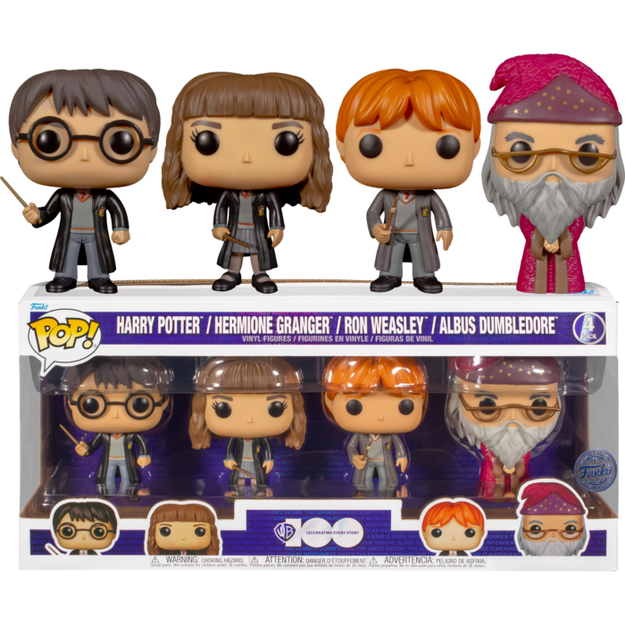 Funko Pop! Harry Potter - Harry, Hermione, Ron & Dumbledore 4PK Vinyl Figure