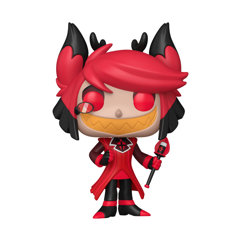 Funko Pop! Hazbin Hotel - Alastor Vinyl Figure featuring the Radio Demon in a vibrant design.