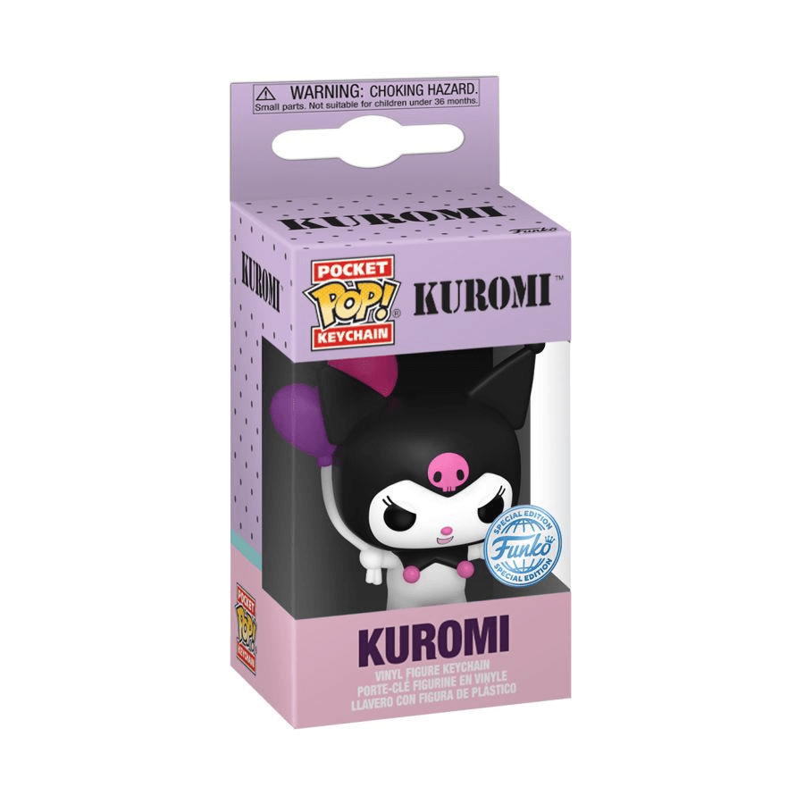 Funko Pop! Keychain Hello Kitty and Friends - Kuromi with Balloon, image 2