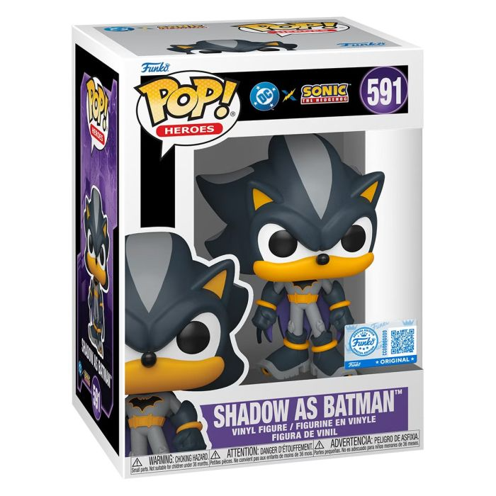 Funko Pop! Justice League X Sonic the Hedgehog - Shadow as Batman Vinyl Figure, image 2