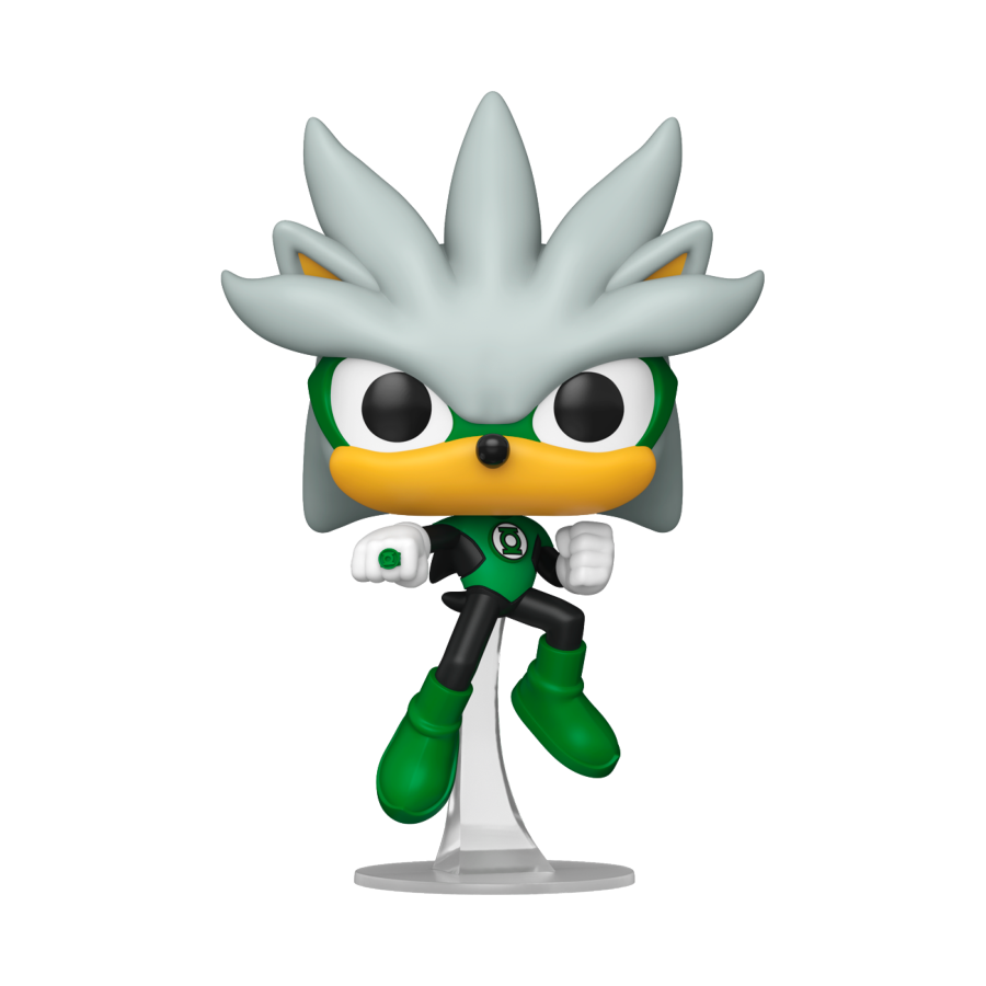 Funko Pop! Justice League X Sonic the Hedgehog - Silver as Green Lantern Vinyl Figure