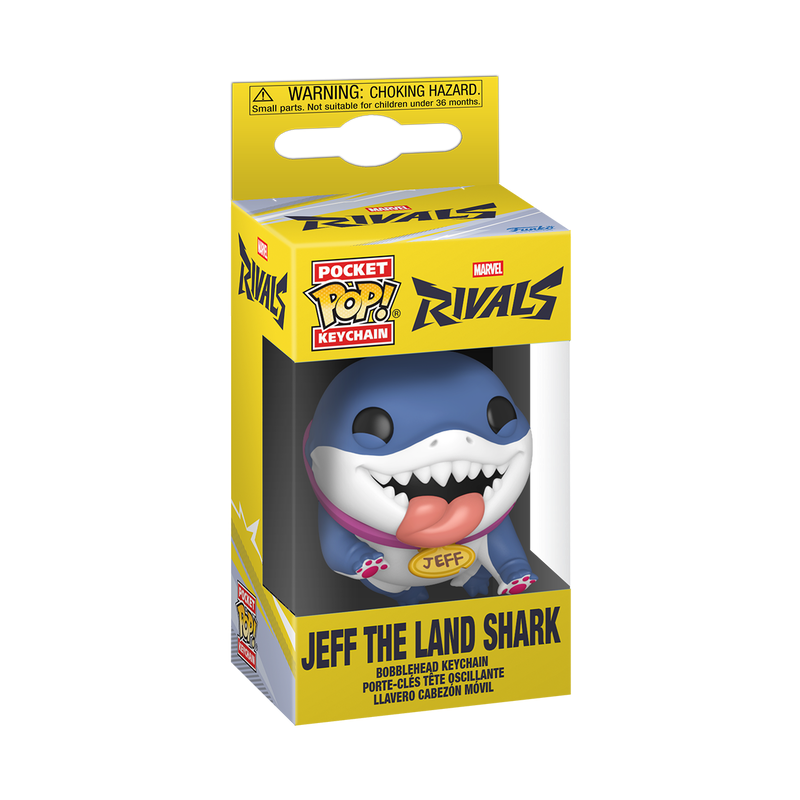 Funko Pop! Keychain Marvel Rivals - Jeff the Land Shark, image 2