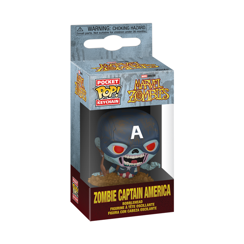 Funko Pop! Keychain Marvel: Zombies - Zombie Captain America