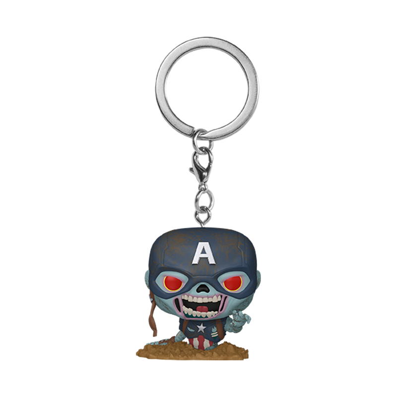 Funko Pop! Keychain Marvel: Zombies - Zombie Captain America