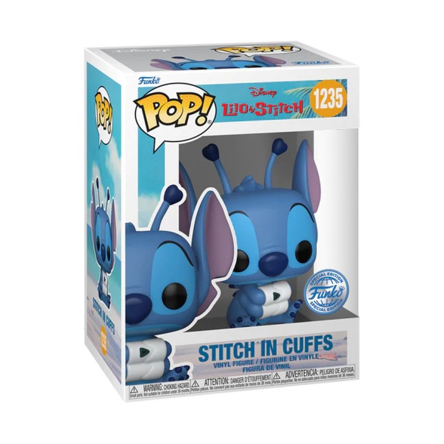 Funko Pop! Lilo & Stitch - Stitch in Cuffs Vinyl Figure, OCARE NZ