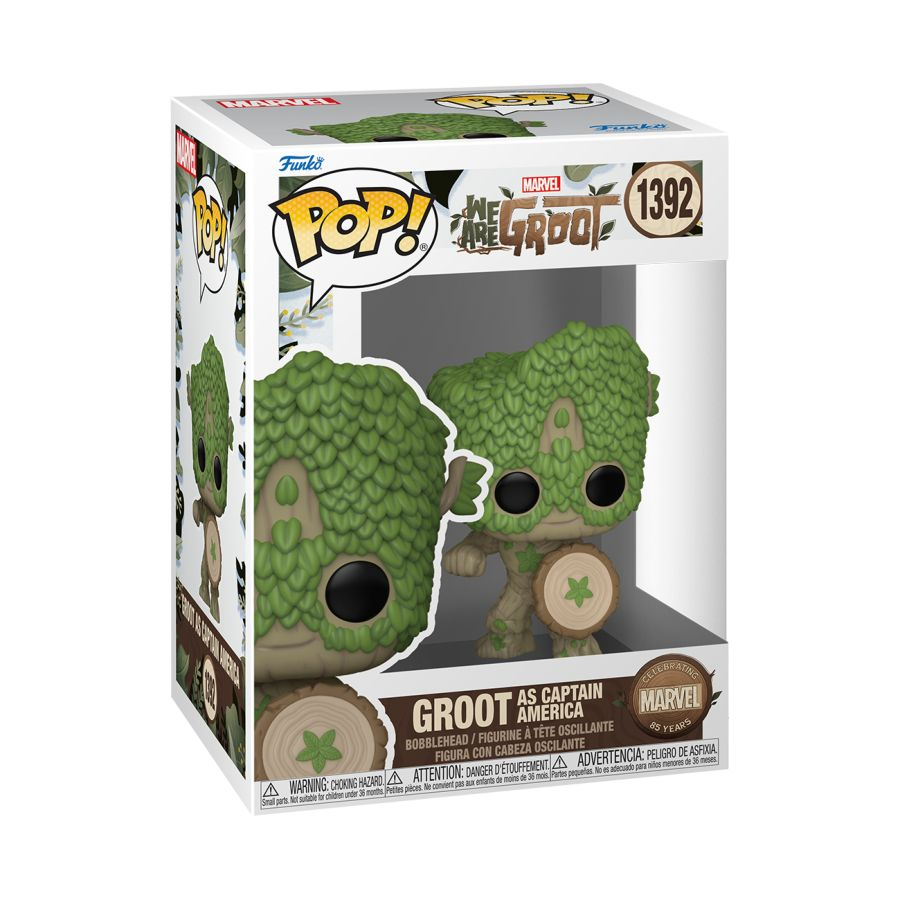 Funko Pop! Marvel - Groot Captain America Vinyl Figure