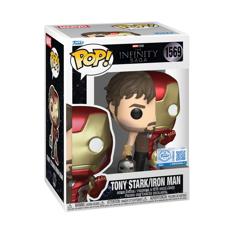 Funko Pop! Marvel: Split - Tony Stark/Iron Man Vinyl Figure, image 2